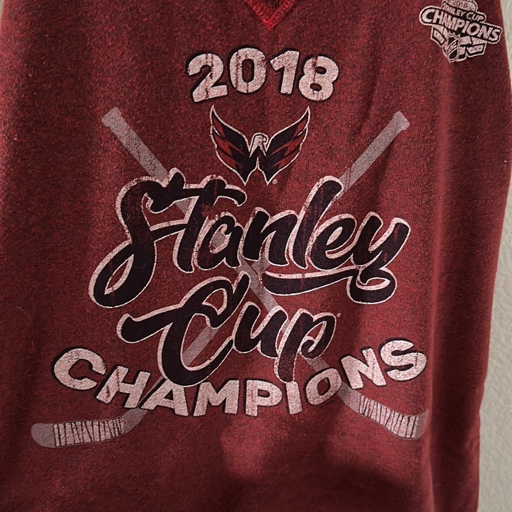 Washington Capitals 2018 Stanley Cup Champions Tank Top M Majestic Threads NHL - Picture 4 of 8